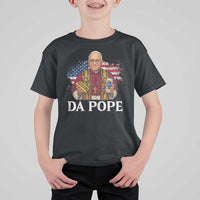 Funny Da Pope America Chicago Leo XIV T Shirt For Kid Hotdog And Beer