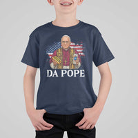 Funny Da Pope America Chicago Leo XIV T Shirt For Kid Hotdog And Beer
