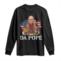 Funny Da Pope America Chicago Leo XIV Long Sleeve Shirt Hotdog And Beer