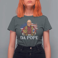 Funny Da Pope America Chicago Leo XIV T Shirt For Women Hotdog And Beer