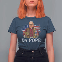 Funny Da Pope America Chicago Leo XIV T Shirt For Women Hotdog And Beer