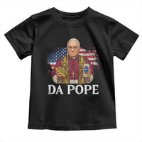 Funny Da Pope America Chicago Leo XIV Toddler T Shirt Hotdog And Beer