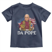 Funny Da Pope America Chicago Leo XIV Toddler T Shirt Hotdog And Beer