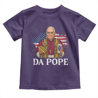 Funny Da Pope America Chicago Leo XIV Toddler T Shirt Hotdog And Beer