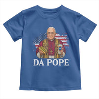 Funny Da Pope America Chicago Leo XIV Toddler T Shirt Hotdog And Beer