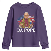 Funny Da Pope America Chicago Leo XIV Youth Sweatshirt Hotdog And Beer