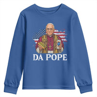 Funny Da Pope America Chicago Leo XIV Youth Sweatshirt Hotdog And Beer