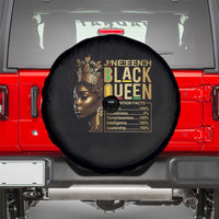 Juneteenth Black Queen Nutritional Facts Spare Tire Cover Afro Melanin Queen