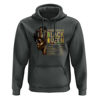 Juneteenth Black Queen Nutritional Facts Hoodie Afro Melanin Queen
