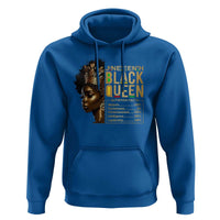 Juneteenth Black Queen Nutritional Facts Hoodie Afro Melanin Queen