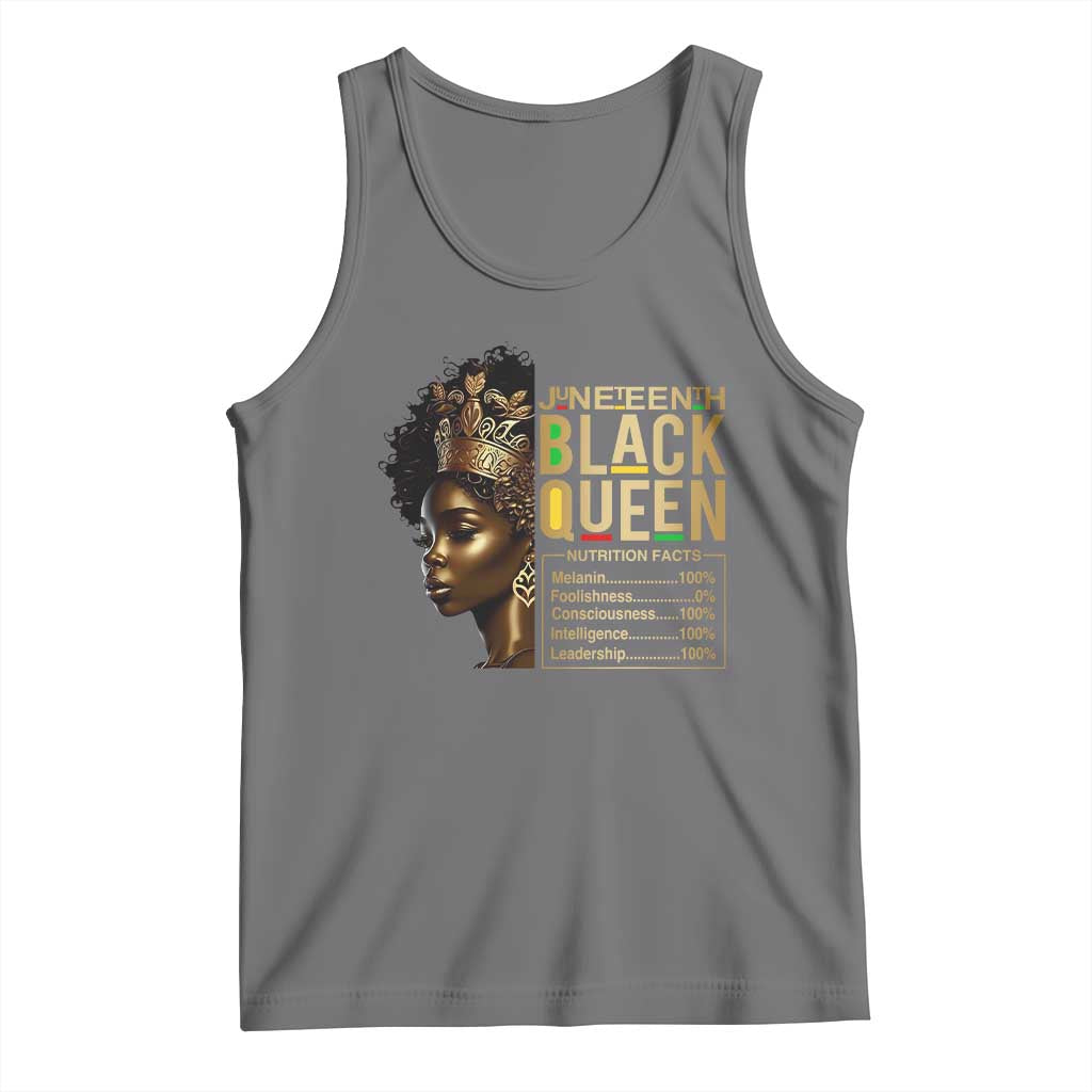 Juneteenth Black Queen Nutritional Facts Tank Top Afro Melanin Queen