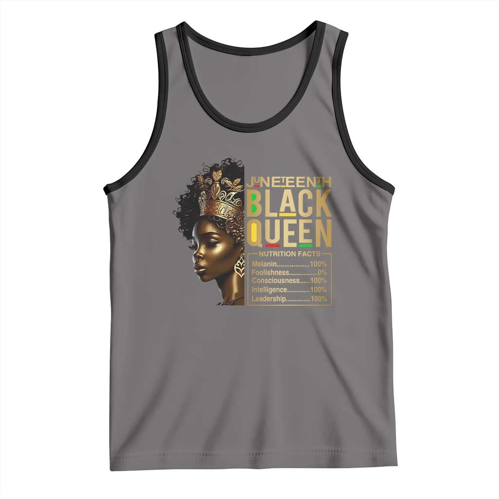 Juneteenth Black Queen Nutritional Facts Tank Top Afro Melanin Queen