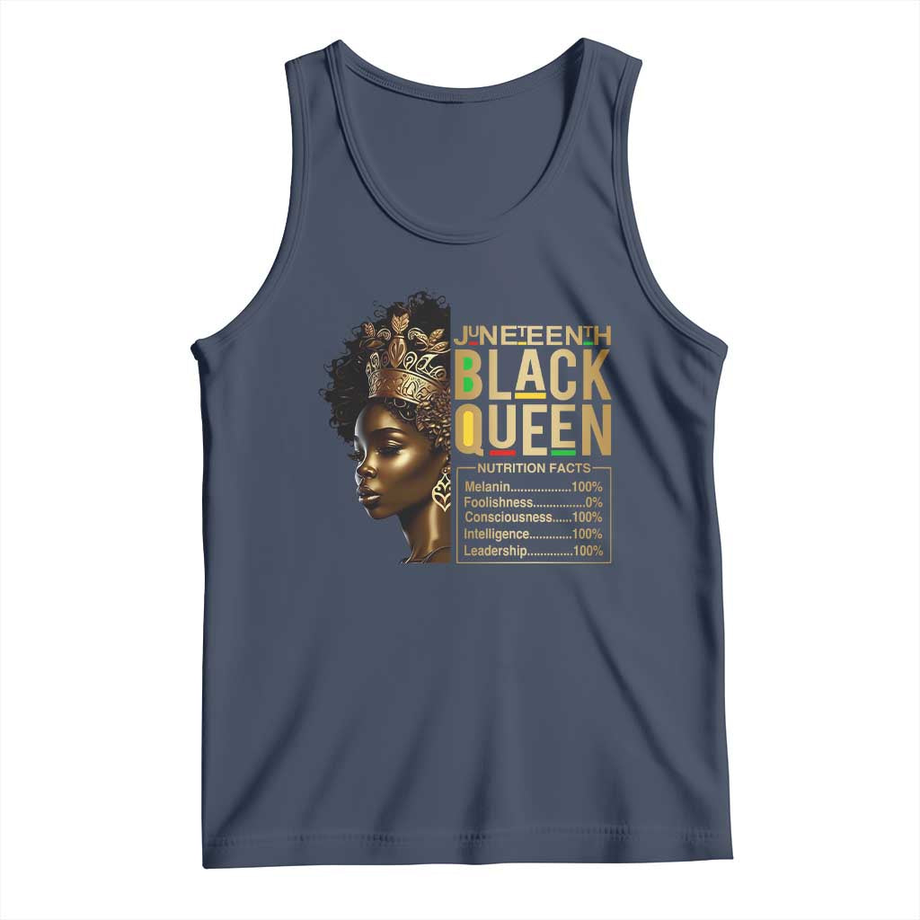 Juneteenth Black Queen Nutritional Facts Tank Top Afro Melanin Queen