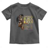 Juneteenth Black Queen Nutritional Facts Toddler T Shirt Afro Melanin Queen