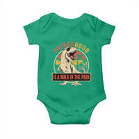 Fatherhood Is A Walk In The Park Dinosaur Dad Baby Onesie