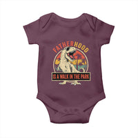 Fatherhood Is A Walk In The Park Dinosaur Dad Baby Onesie
