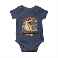 Fatherhood Is A Walk In The Park Dinosaur Dad Baby Onesie