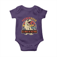 Fatherhood Is A Walk In The Park Dinosaur Dad Baby Onesie