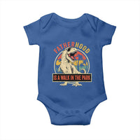 Fatherhood Is A Walk In The Park Dinosaur Dad Baby Onesie