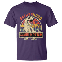 Fatherhood Is A Walk In The Park Dinosaur Dad T Shirt
