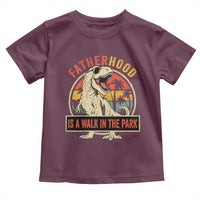 Fatherhood Is A Walk In The Park Dinosaur Dad Toddler T Shirt