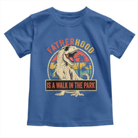 Fatherhood Is A Walk In The Park Dinosaur Dad Toddler T Shirt