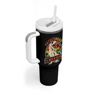 Fatherhood Is A Walk In The Park Dinosaur Dad Tumbler With Handle