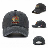 Fatherhood Is A Walk In The Park Dinosaur Dad Washed Cotton Baseball Cap