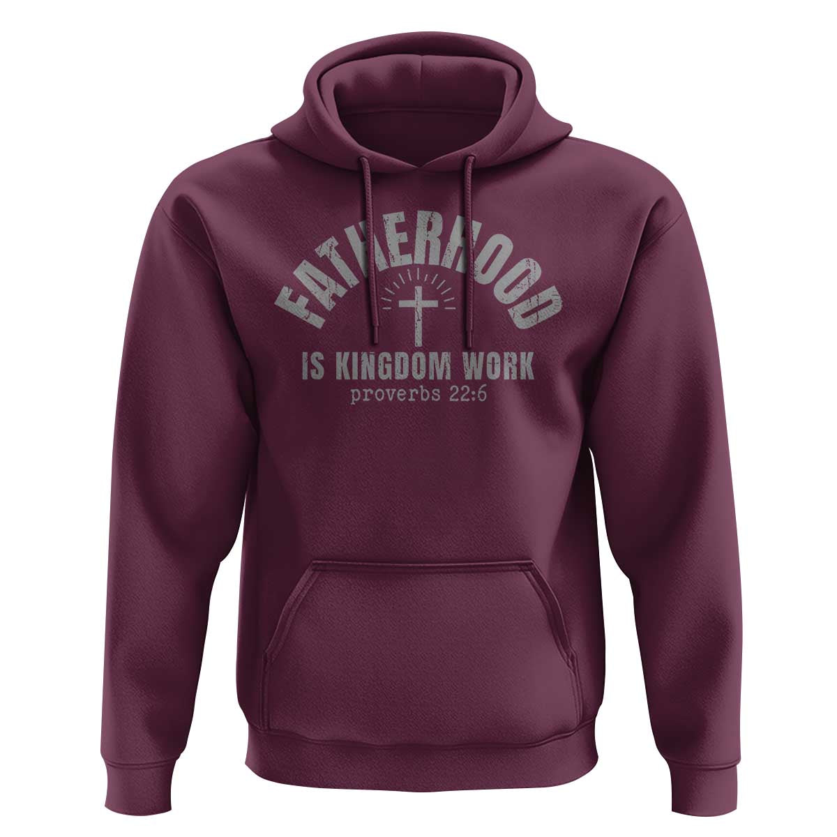 Fatherhood Is Kingdom Work Hoodie Christian Dad Father's Day