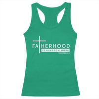 Fatherhood Is Kingdom Work Racerback Tank Top Christian Dad