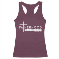Fatherhood Is Kingdom Work Racerback Tank Top Christian Dad