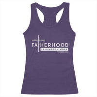 Fatherhood Is Kingdom Work Racerback Tank Top Christian Dad