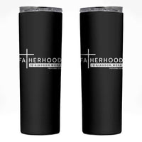 Fatherhood Is Kingdom Work Skinny Tumbler Christian Dad