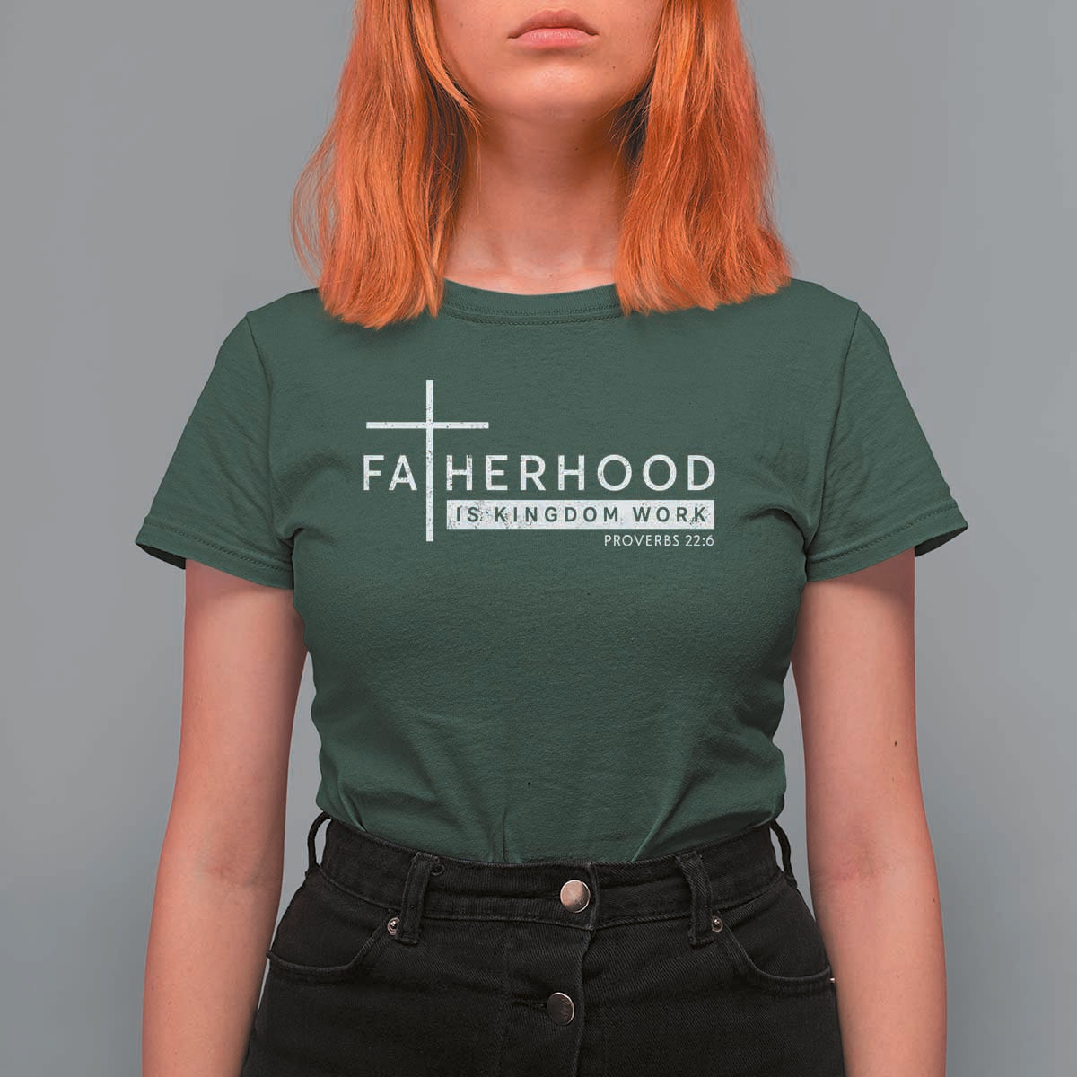 Fatherhood Is Kingdom Work T Shirt For Women Christian Dad