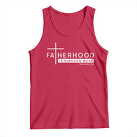 Fatherhood Is Kingdom Work Tank Top Christian Dad
