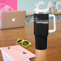 Fatherhood Is Kingdom Work Tumbler With Handle Christian Dad