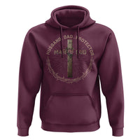 Man Of God Husband Dad Protector Hoodie Christian Dad Vintage Jesus Cross