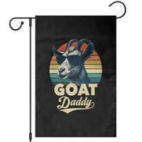 Goat Daddy Garden Flag Funny Goat Father Retro Vintage