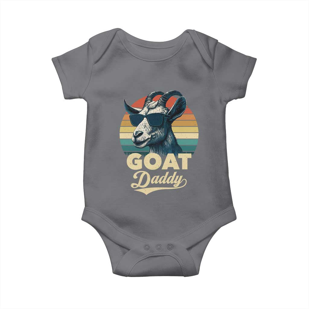 Goat Daddy Baby Onesie Funny Goat Father Retro Vintage