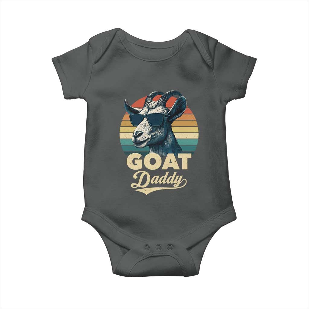 Goat Daddy Baby Onesie Funny Goat Father Retro Vintage
