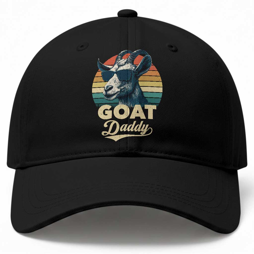 Goat Daddy Baseball Cap Funny Goat Father Retro Vintage