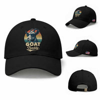 Goat Daddy Baseball Cap Funny Goat Father Retro Vintage