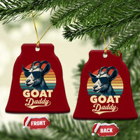 Goat Daddy Ceramic Ornament Funny Goat Father Retro Vintage
