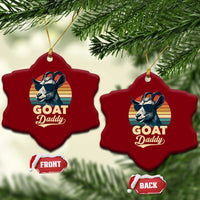 Goat Daddy Ceramic Ornament Funny Goat Father Retro Vintage