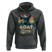 Goat Daddy Hoodie Funny Goat Father Retro Vintage