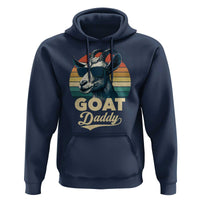 Goat Daddy Hoodie Funny Goat Father Retro Vintage