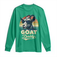 Goat Daddy Long Sleeve Shirt Funny Goat Father Retro Vintage