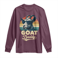 Goat Daddy Long Sleeve Shirt Funny Goat Father Retro Vintage