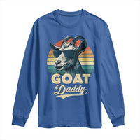 Goat Daddy Long Sleeve Shirt Funny Goat Father Retro Vintage
