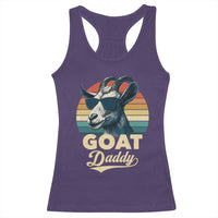 Goat Daddy Racerback Tank Top Funny Goat Father Retro Vintage